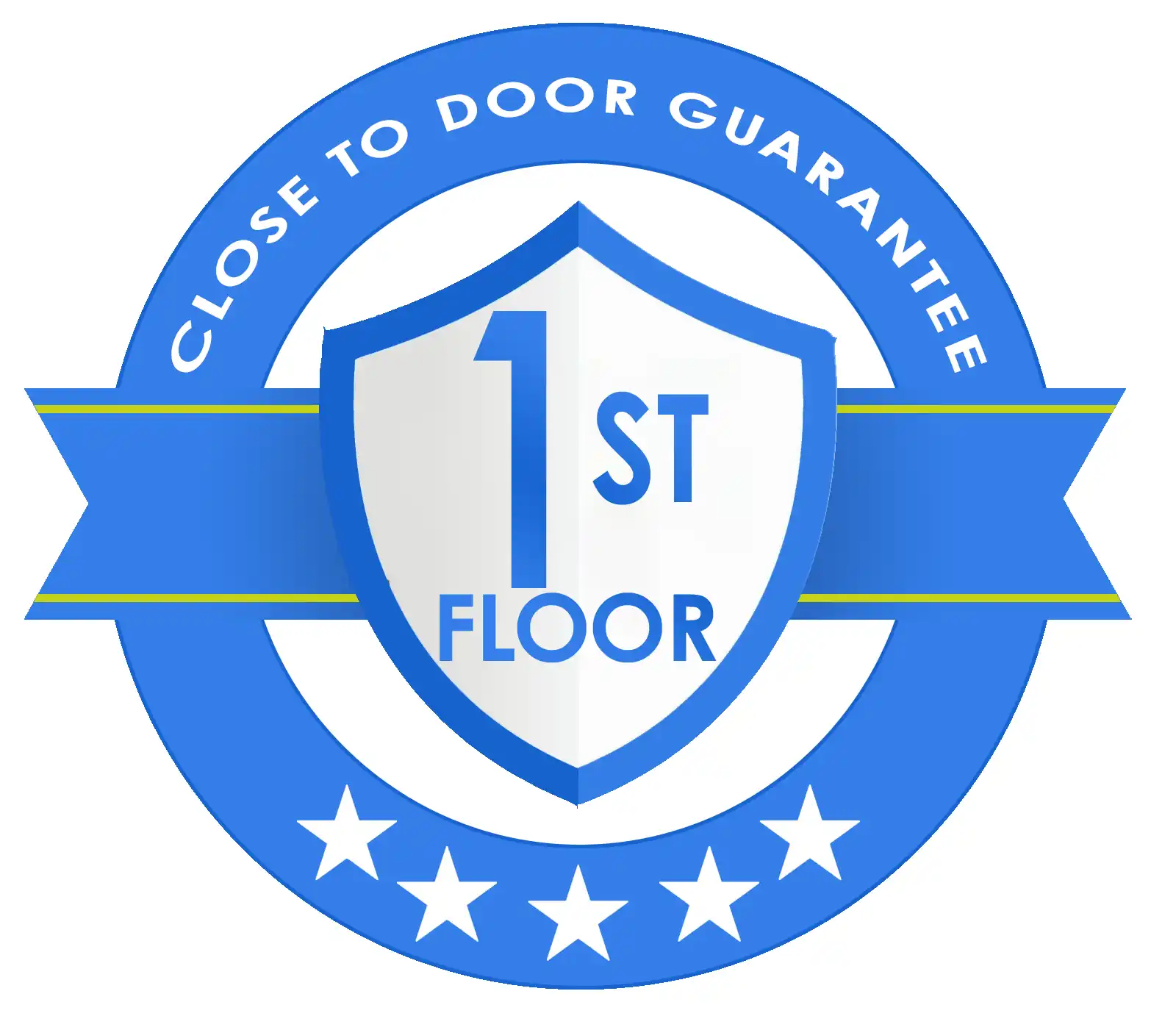Blue 1st Floor Badge