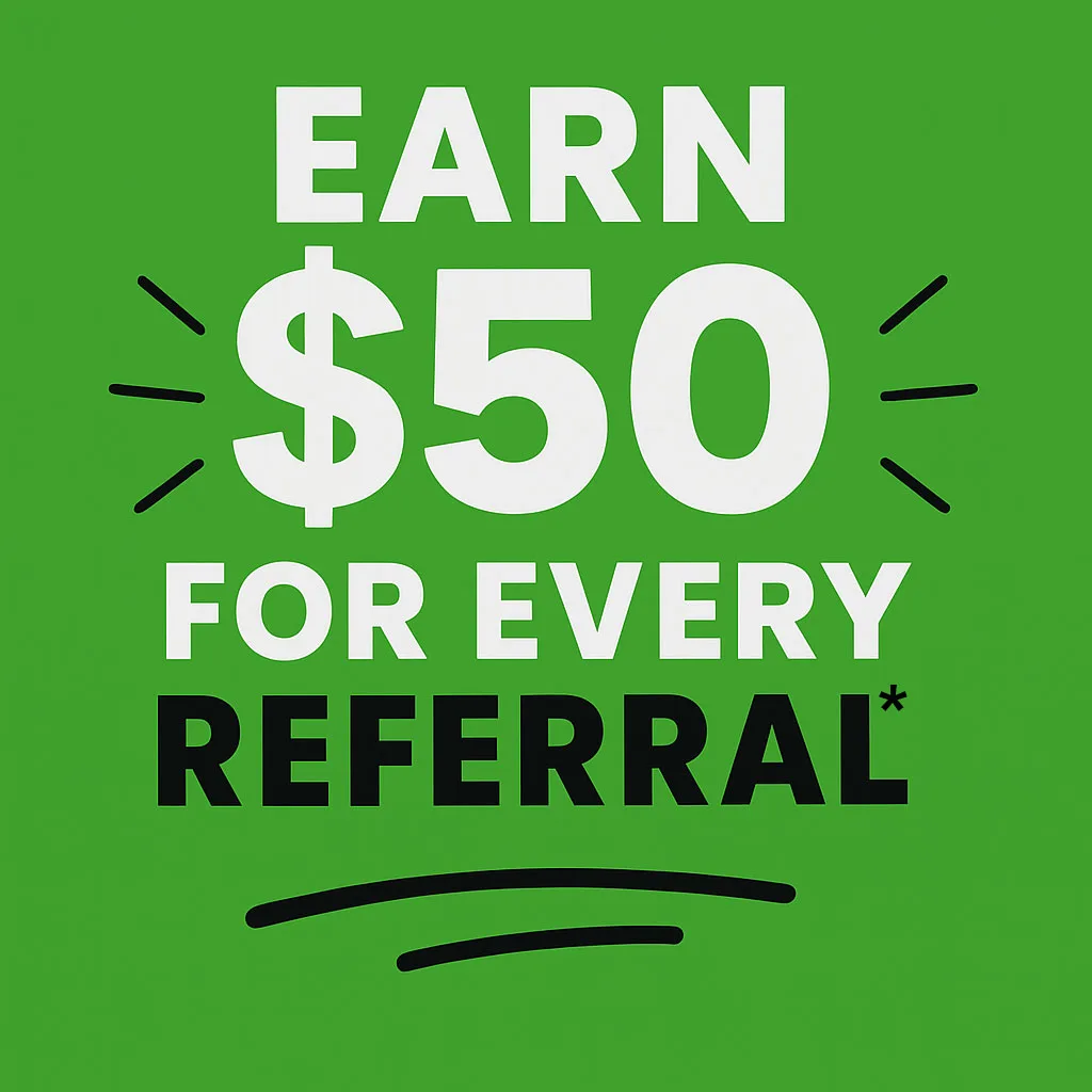 Earn fifty dollars referral program